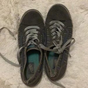 Grey and Teal Vans
